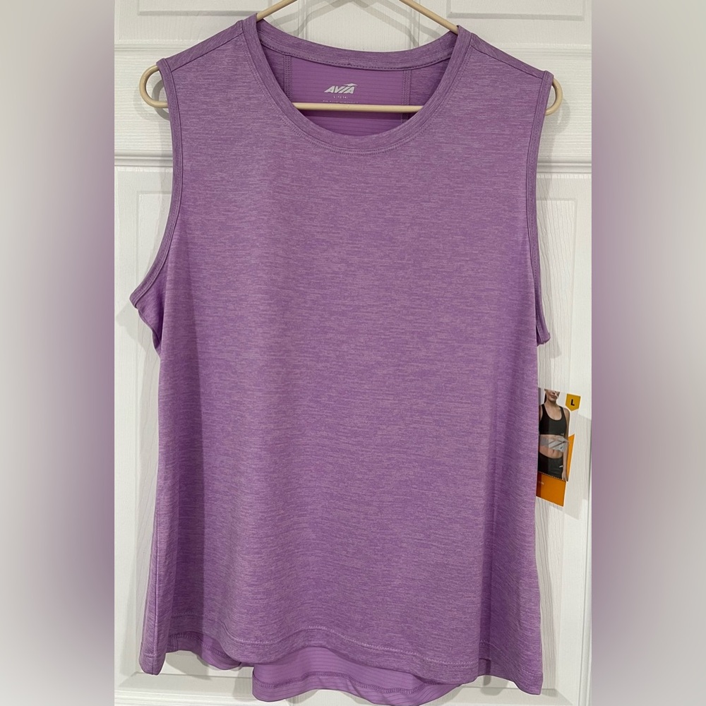 NWT Women’s Avia Lavender Purple Tank Top, Size Large